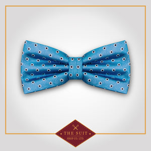 Havelock Blue Spotted Bow Tie