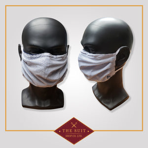 Wet Dry Pin Striped Face Mask