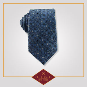 Pickled Bluewood Patterned Tie