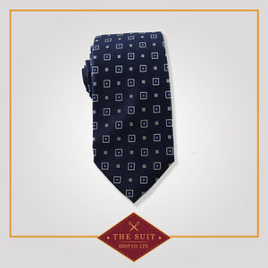 Oxford Blue Patterned Tie