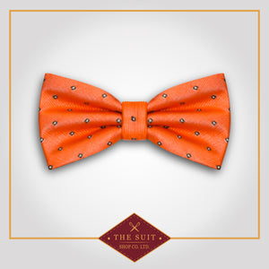 Burnt Sienna Spotted Bow Tie