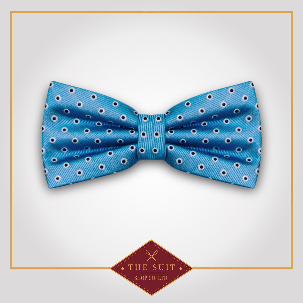 Havelock Blue Spotted Bow Tie