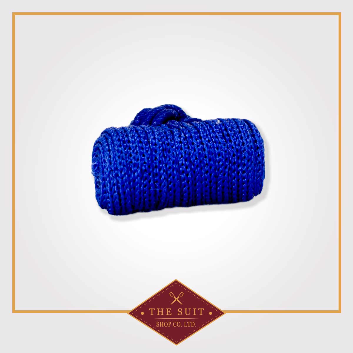 Blue Silk Knot Cuff Links