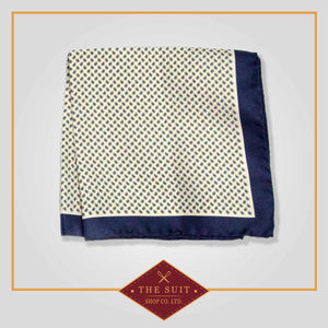 Cello and Parchment Patterned Pocket Square