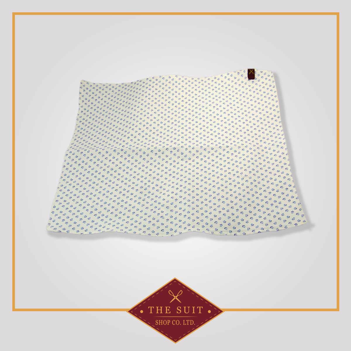 White Rock and Cello Patterned Pocket Square