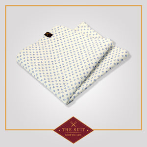 White Rock and Cello Patterned Pocket Square